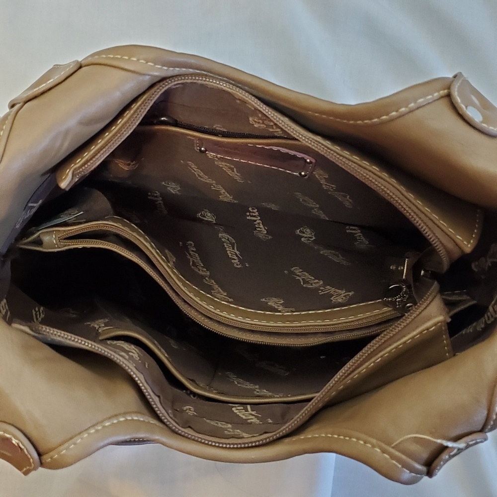 Rustic Coutures - Brown Leather Silver Rhinestone - Picture 7 of 8